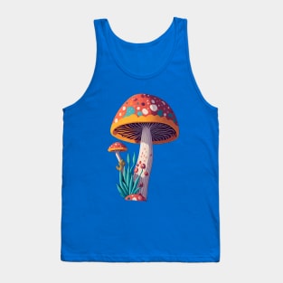 Cute Mushroom Wonderland Tank Top